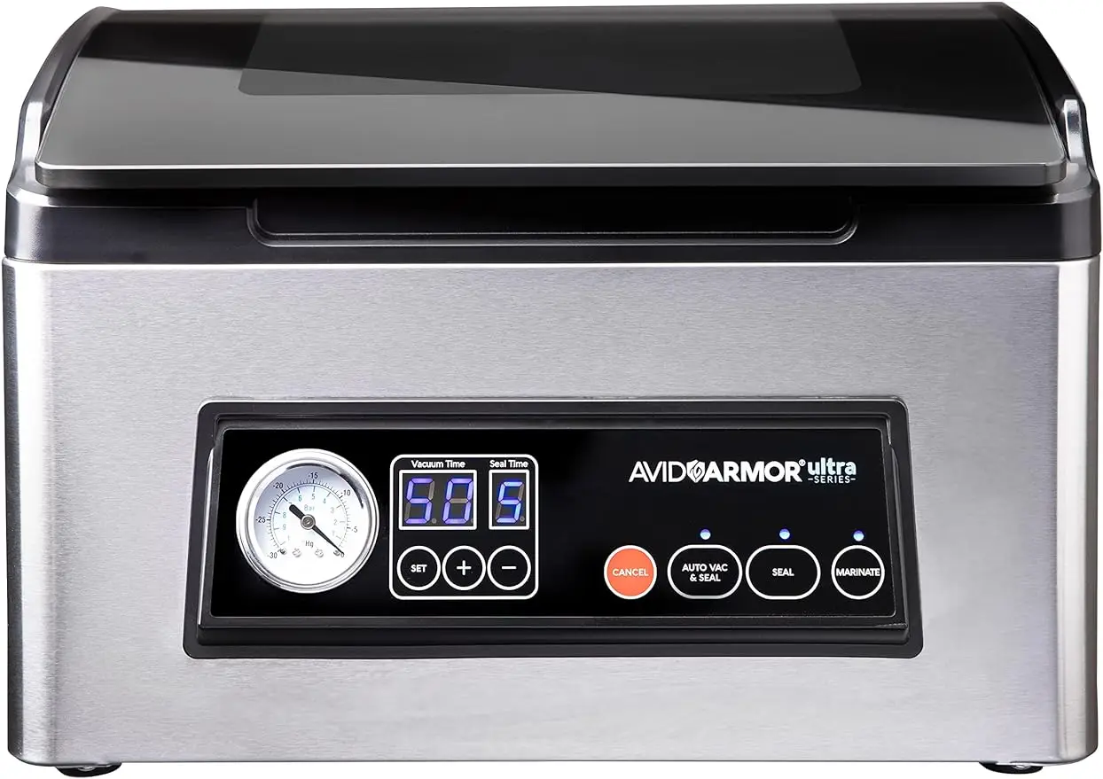 

Chamber Vacuum Sealer Machine , Food for Wet Foods, Meat Sealers Packing Machine, Compact with 11.5 -Inch Bar