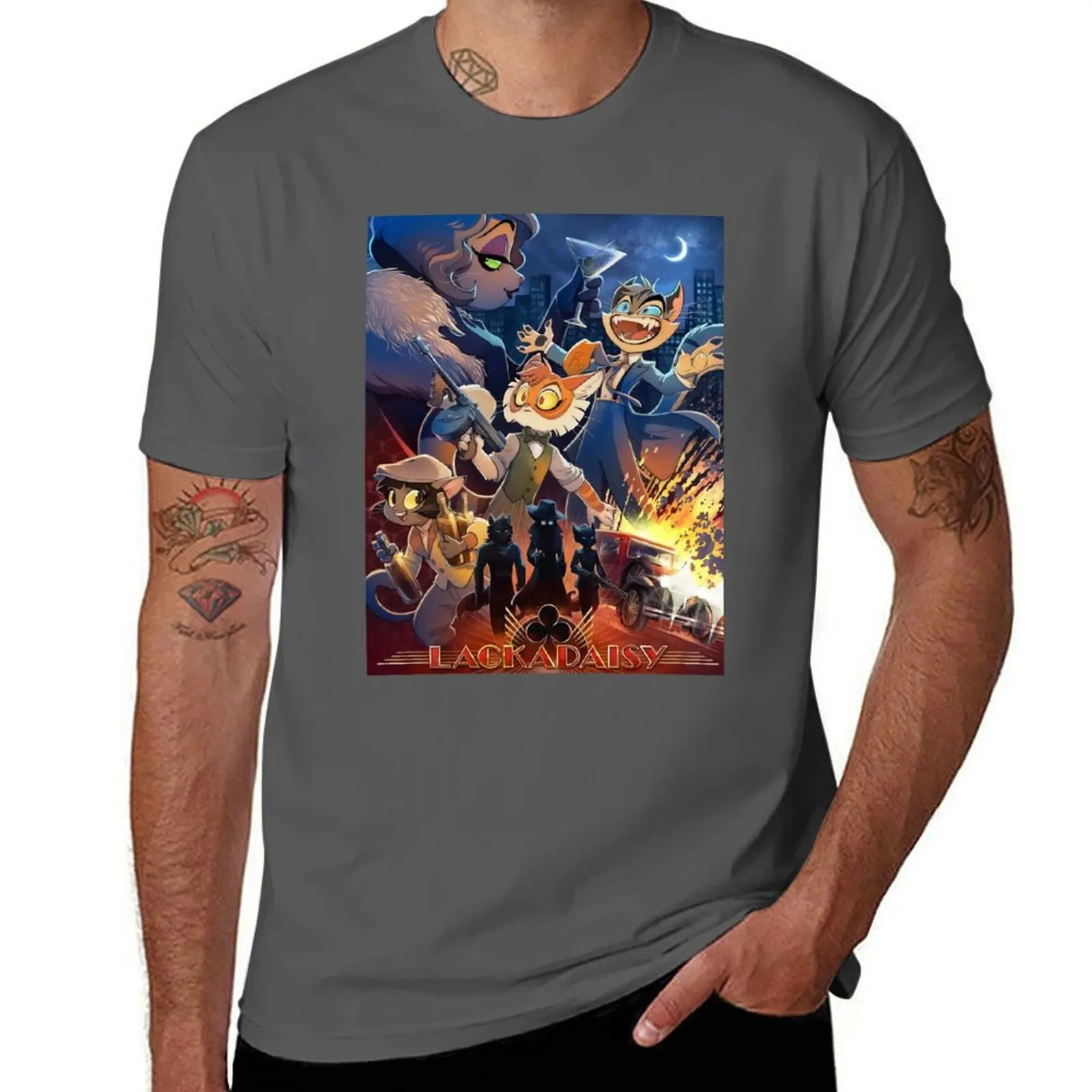 

Lackadaisy, Lackadaisy Cats T-Shirt man t shirt luxury t shirts for man cotton funny cotton t shirt man T-Shirt