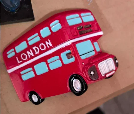 Cartoon British Travel Souvenirs Magnetic Refrigerator Stickers Resin Decoration Crafts Home Decoration Gift