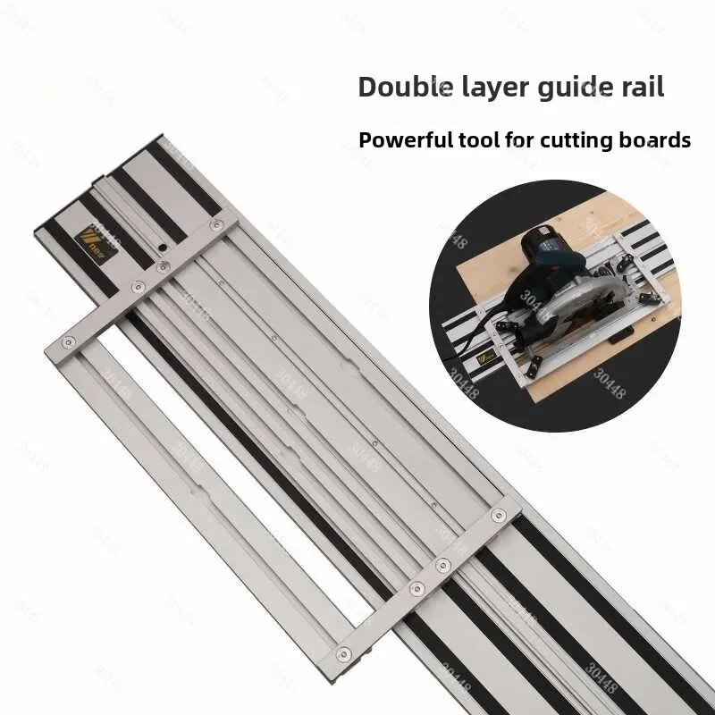 Double-layer Electric Circular Saw Universal Guide Rail Linear Engraving Machine Guide Rail Diy Woodworking Cutting Trimming