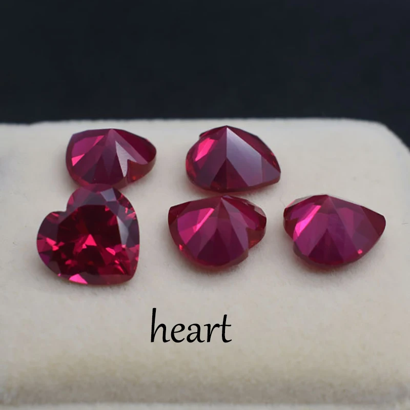 Rubys Cutting Unheated Mined Rectangle Cut VVS Gem Corundum Spinel Various Shapes Making Diy Wedding Jewelry