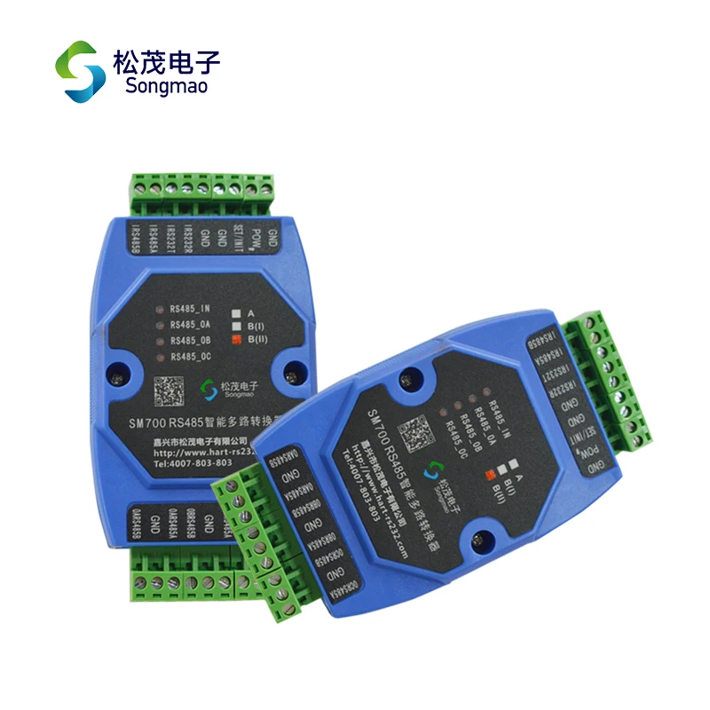 SM700-B RS485 to 3-way 485 output multiplexer MODBUS one-in three-out distributor