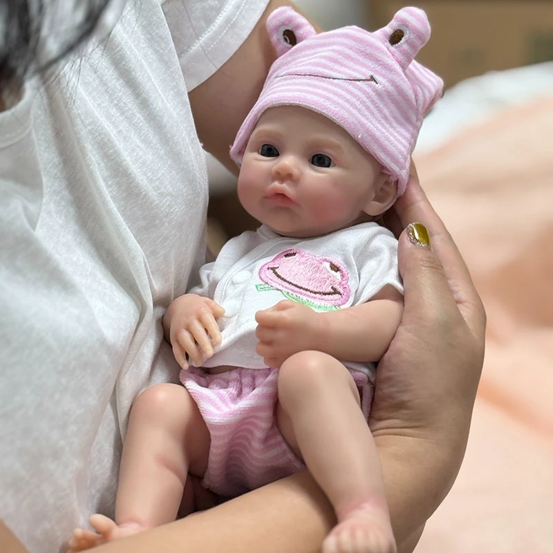 

Solid Silicone Meadow Flexible Elastic Super Soft 12'' Lifelike Reborn Doll Handmade Toy for Girls Christmas Gift