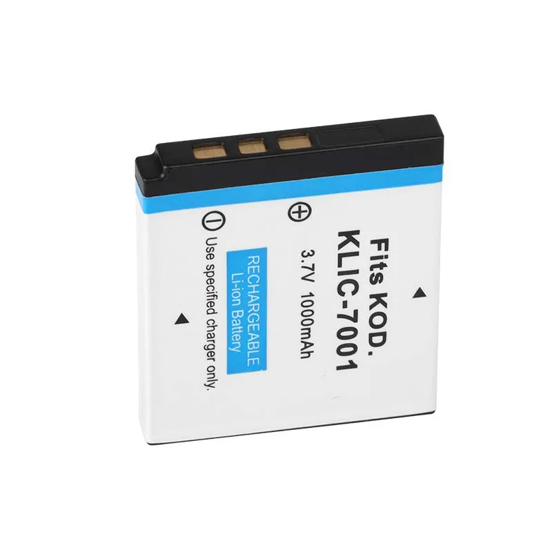 3.7v 1000mAH KLIC-7001 KLIC 70 Cameras Battery for KODAK M341 M340 M320 M1073 V550 V570 V610 V705 M753 M763 M853 M863 M893 M1063
