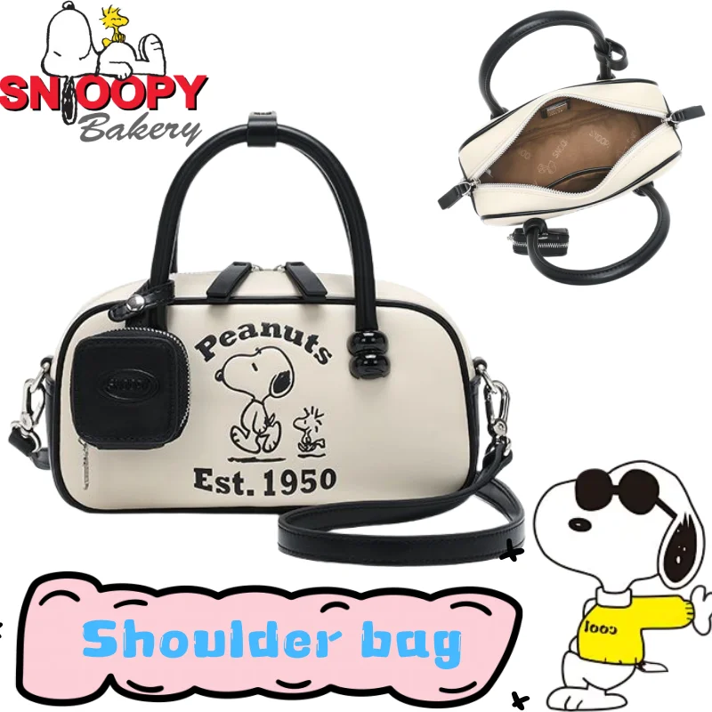 

New Snoopy Woodstock Casual Statement Minimalist Movie Perimeter Print Crossbody Bag Cute Versatile Cartoon Shoulder Bag Gift