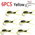 6pcs Yellow