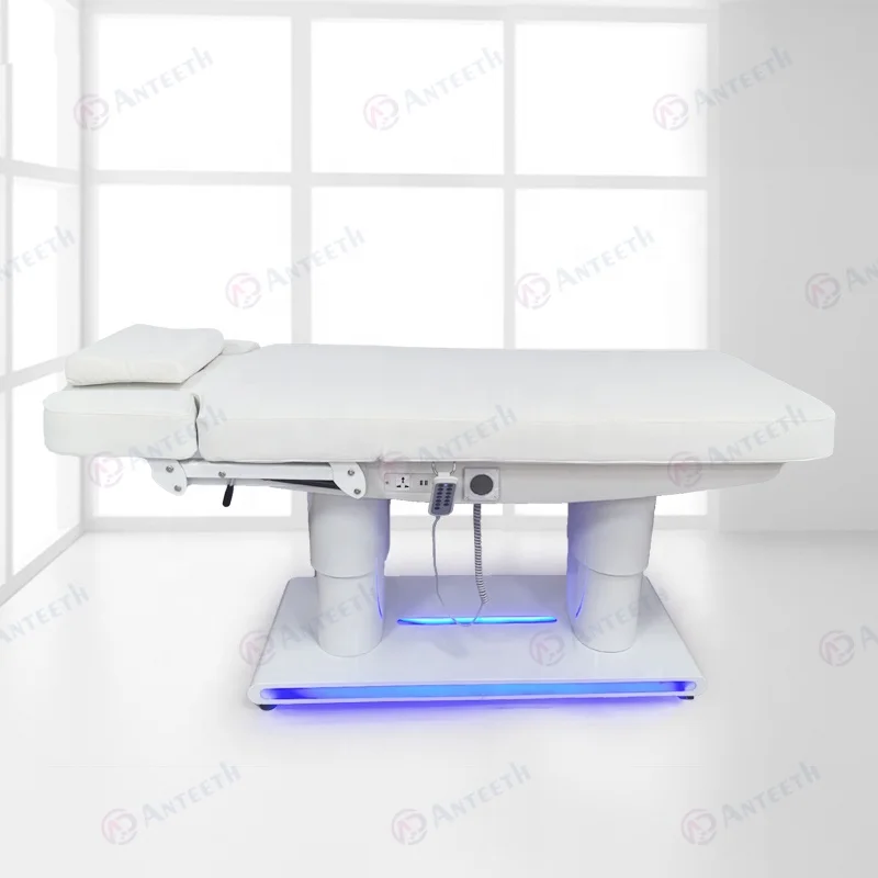 Luxury Spa Heated Treatment Massage Bed Vibrating Beauty Salon BeautyChair Facial Eyelash Bed Electric Massage Table Bed