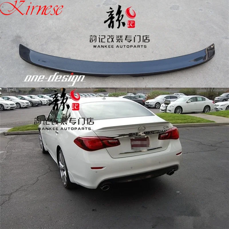 

Для Infiniti Q70 глянцевый черный неокрашенный спойлер из углеродного волокна