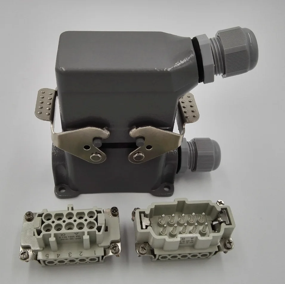 

Manufacturer direct sales heavy-duty connector 10 core channel mold plug rectangular aviation plug HDC-HE-010