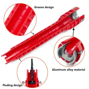 8 -1 -Badezimmerschlüsselset, Tap- und Spüleninstallation, multifunktionales Winkelventil, Warmwasserbereiter, Sanitär, universelles Reparaturwerkzeug 10 Hauptverkaufs -Badezimmer -Kits - №3