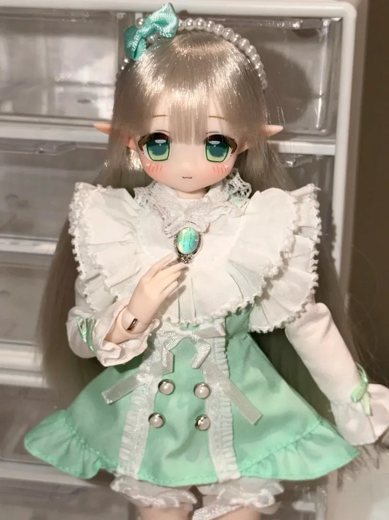 Moowoo Art 1/6 Bjd Doll Akashi Record Grafted Hair Head Articulated Action Figure Blind Box Trendy Collectible Toy Gift In Stock - view 3