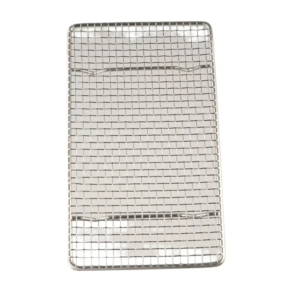 

Kitchen Equipment Stainless Steel Tempura Frying Net Semi -circular/Round Japanese Style Barbecue Net Durable Drying Net Outdoor