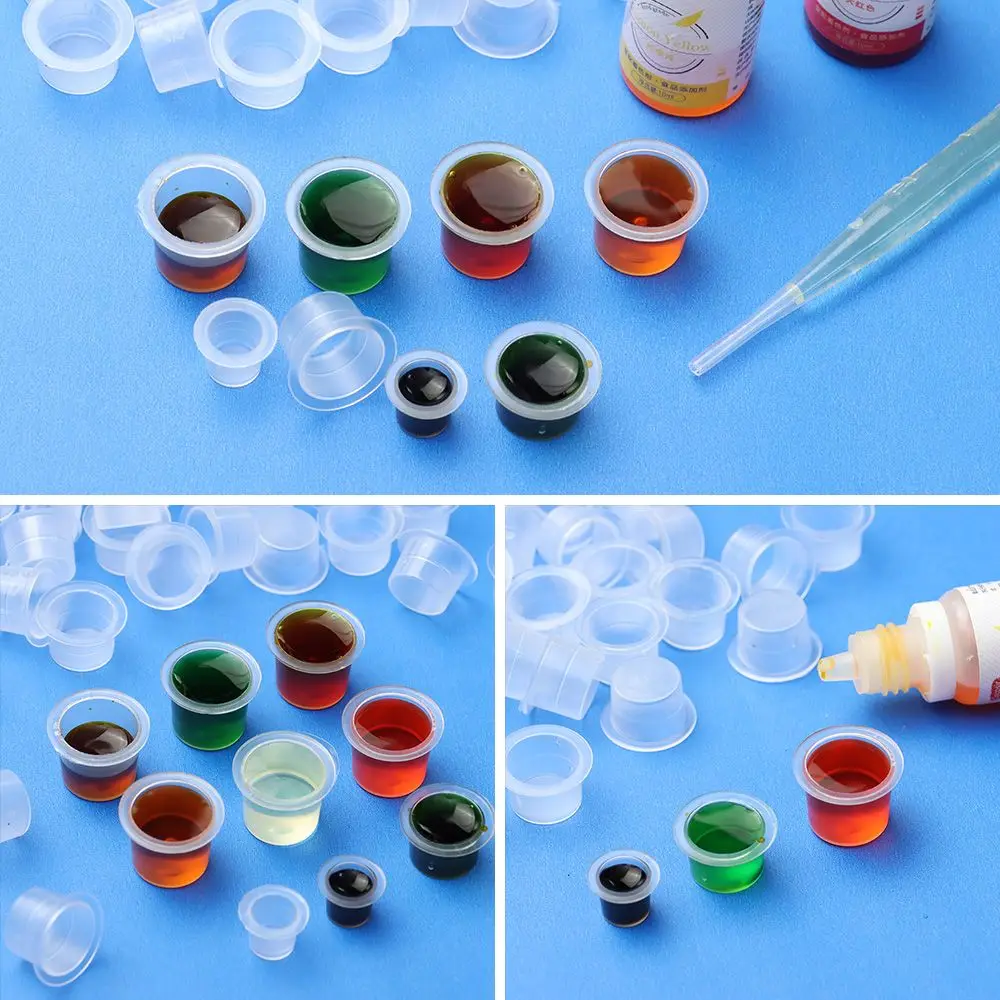 

Jars Container Holder Stand Pigment Cup Ink Caps Disposable Plastic Cups