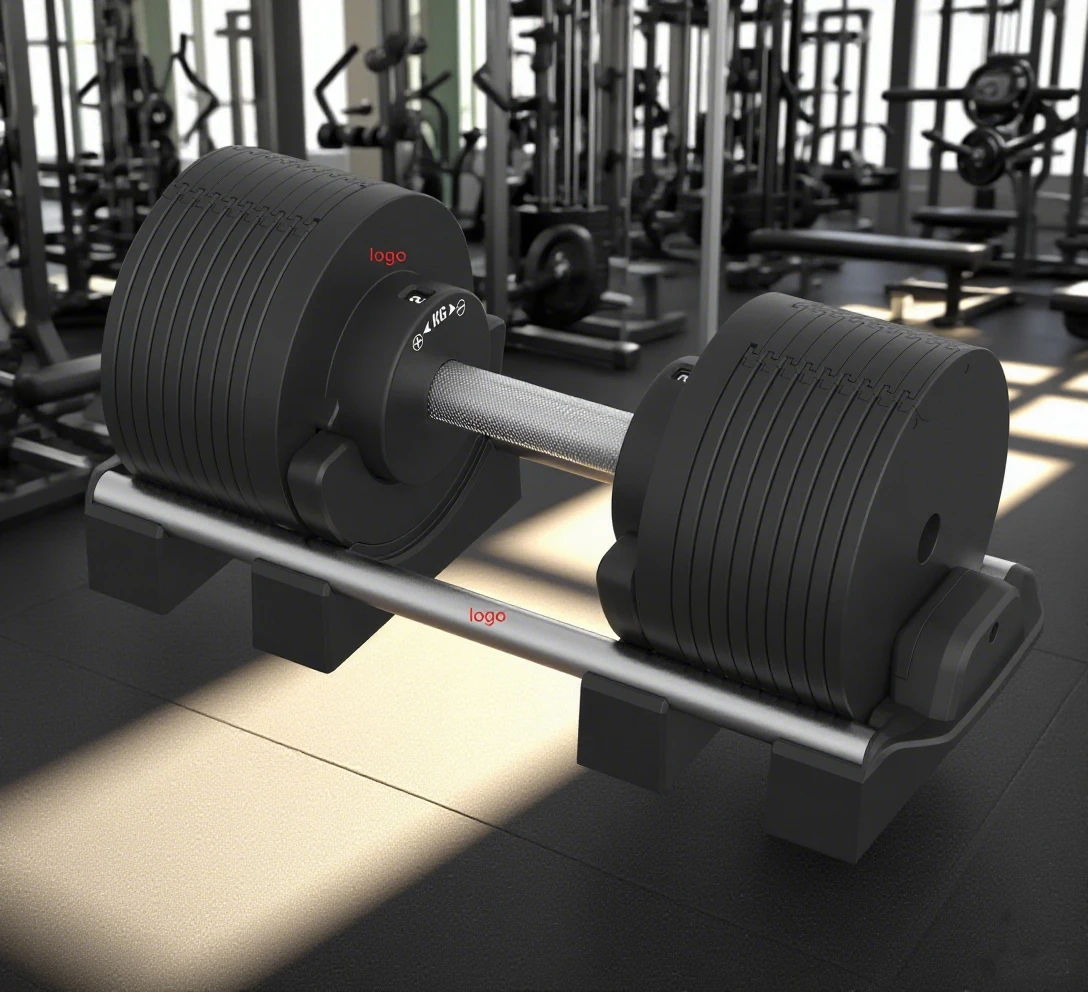 New Manual Rotating Handle Dumbbell 88 LBS Fitness Equipment Gym Weight 40KG Adjustable Dumbbell Set
