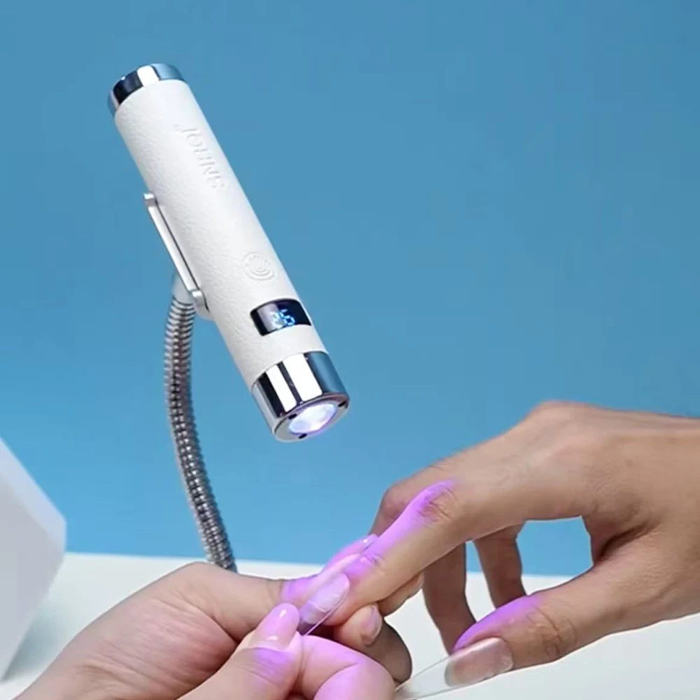 Smart Sensor UV LED Lamp & Nail Dryer with LCD Display One-Touch Fast-Curing for Gel Polish - Salon Grade Safe UV Light