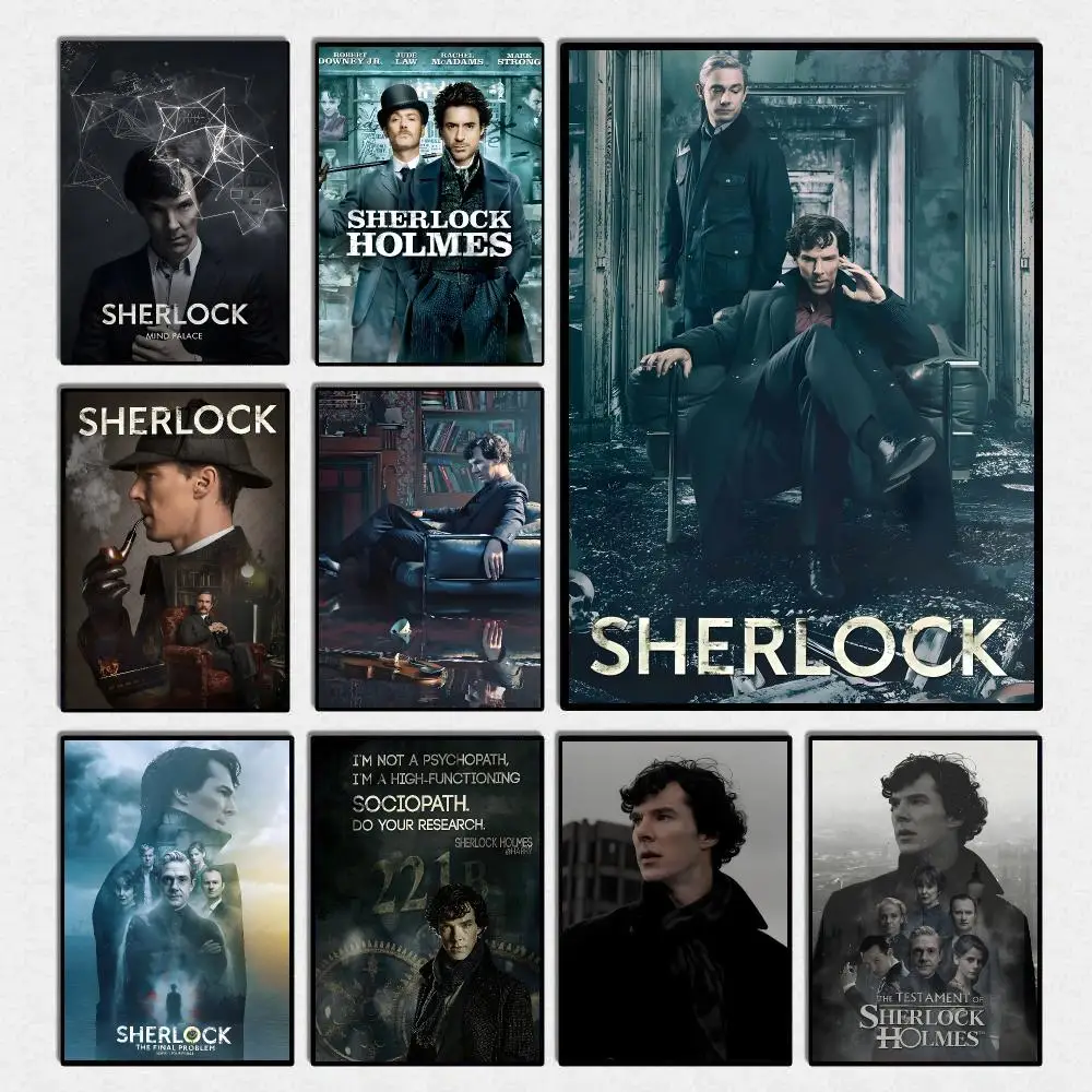 Teleplay S-Sherlock Holmes Poster High Quality Wall Art For Home Office Bedroom Living Room Hallway Bar Perfect Gift Idea