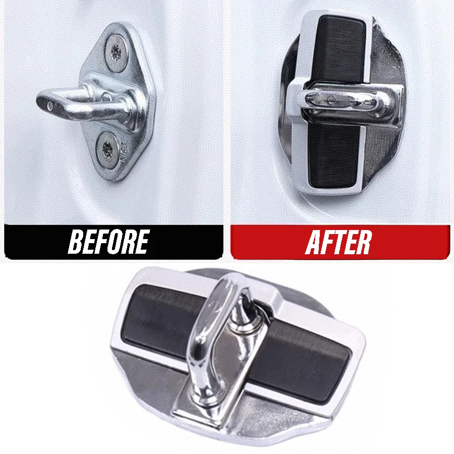 

1Pc Car Door Lock Buckle Upgraded Stabilizer Cover Latches Stopper For Toyota TRD Land Cruiser Corolla Yaris Alphard Camry