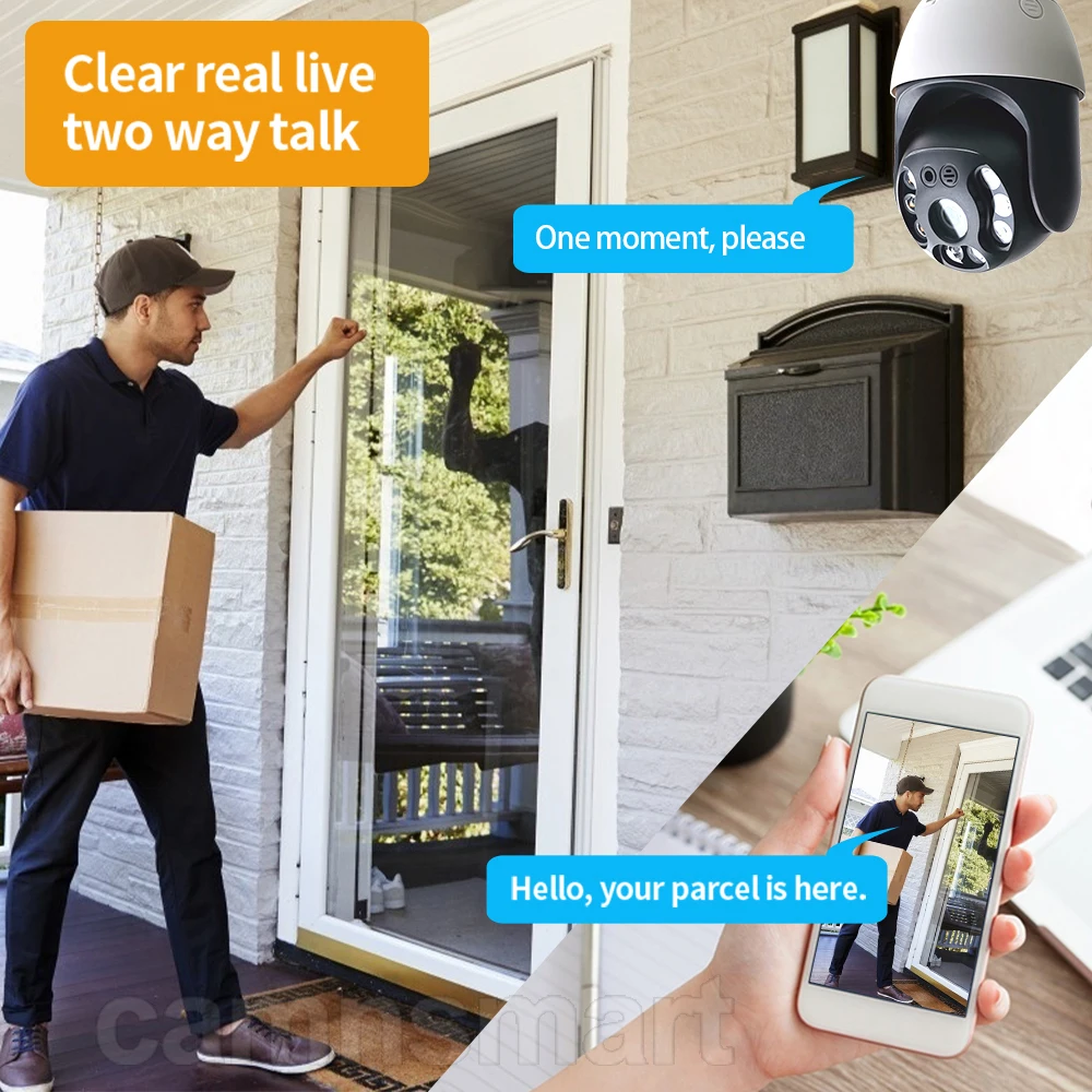 6MP Tuya WIFI Camera Security for Home Protection Outdoor CCTV Wireless Onvif NVR Smart Motion Detection Tracking Garden Monitor - Image 4