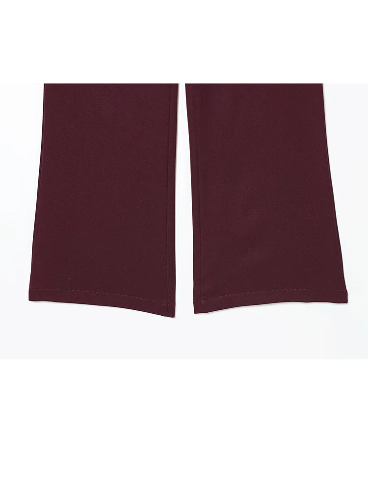 ชุดเซ็ต 2 ชิ้น เสื้อเบลเซอร์ทรงเข้ารูป แขนยาว ปกเสื้อแบบปกเชิ้ต มีกระเป๋า ติดกระดุมเม็ดเดียว พร้อมแผ่นเสริมไหล่ + กางเกงขายาวทรงตรง ซิปหน้า สีพื้น สำหรับผู้หญิง แฟชั่นฤดูใบไม้ร่วง