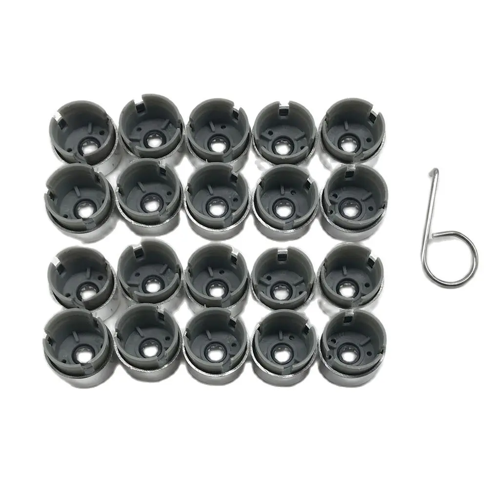 SKTOO 20pcs Chrome Color Car Wheel Lug Nut Bolt Cover Plugs for VW Touareg 2004-2016