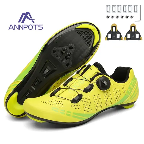 Professional Cycling MTB Shoes Men Route Cleats Road Bike Speed Flat Sneaker Racing Women Bicycle Mountain Spd Biking Footwear