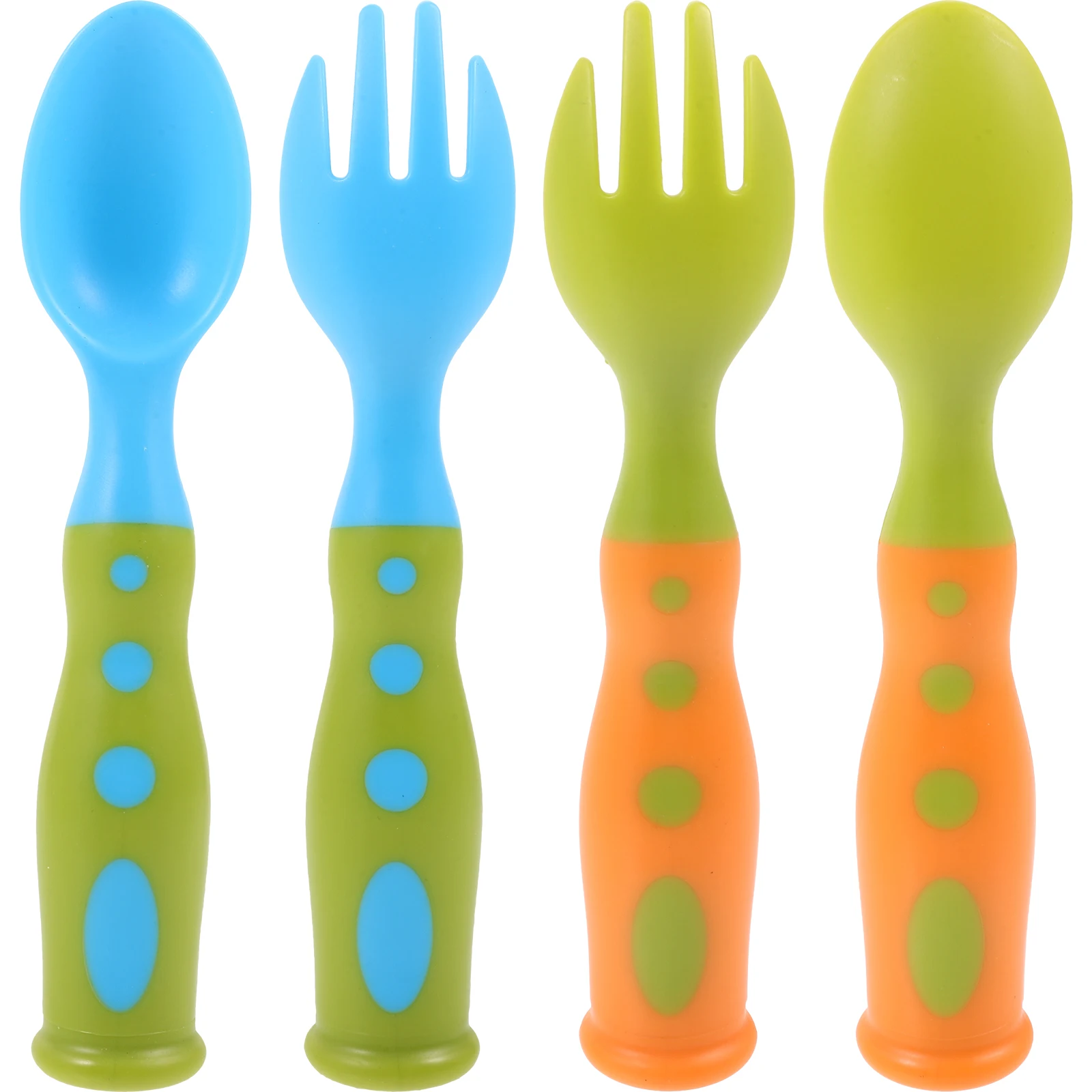 

Baby Utensils Self Feeding Utensils For Toddler Toddler Fork Spoon Set Safe Feeding Tools Compact Portable
