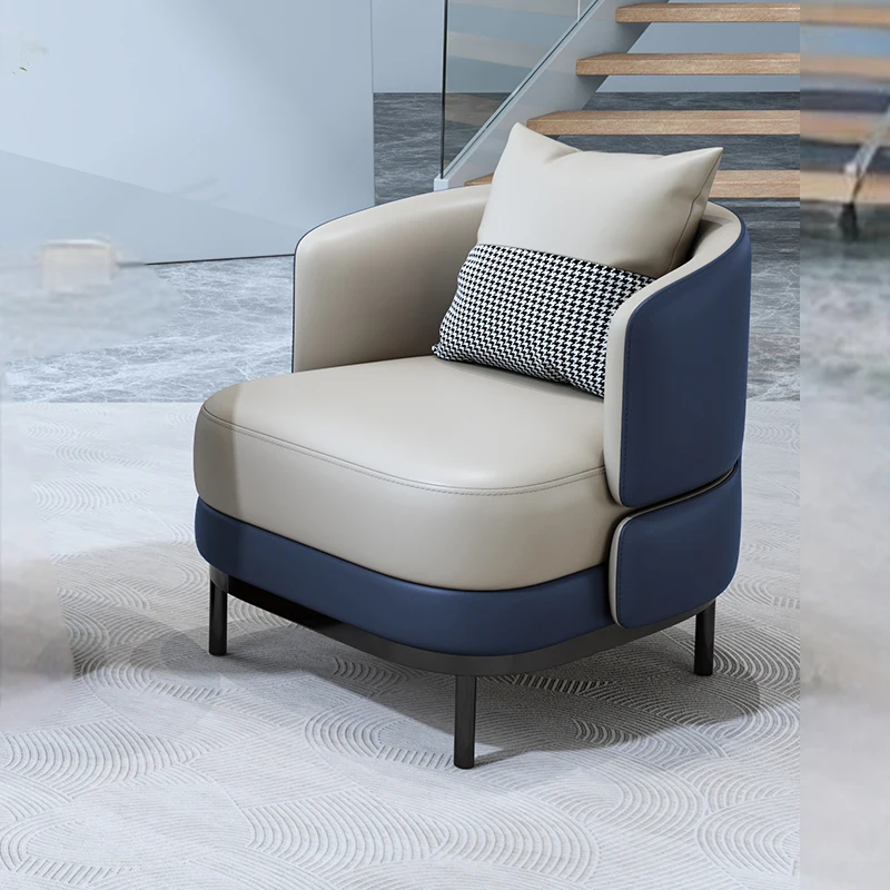 &-Lazy Arm Living Room Chairs Office Gaming Bedroom Luxury Designer Reading Chairs Comfortable Fauteuil Chinese Style Furniture