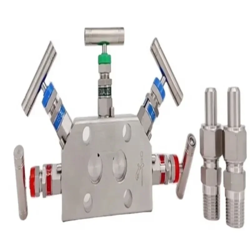 

Hongji 5 Way Alloy Instrumentation Valve Manifold 6000psi Pressure