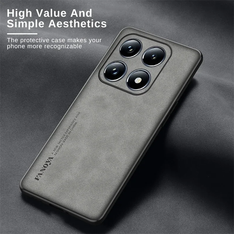 Matte Lambskin Leather Case For Xiaomi 14T Pro 5G Camera Protection Cover on Xiaomy Xiomi Xiaomi14T Mi 14 T T14 14TPro Mi14T 5G