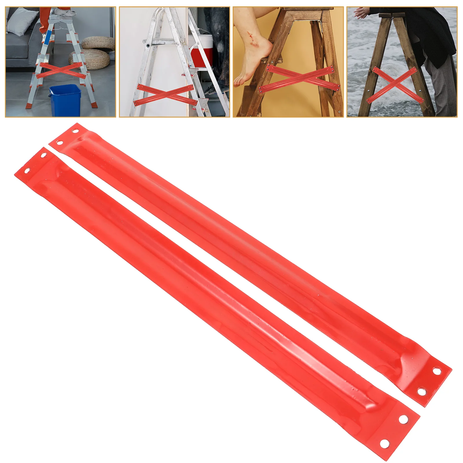 

2 Pcs Ladder Fixing Accessories Tension Rod Telescopic Rods Tools Step Household