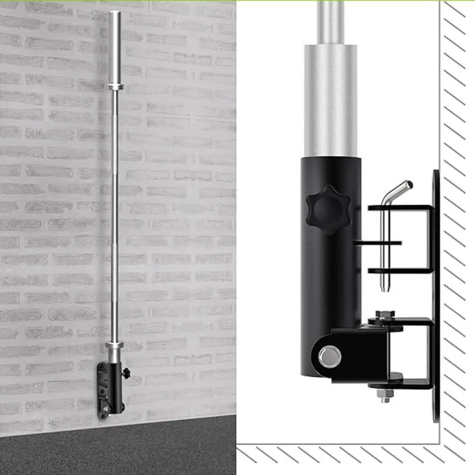 Landmine Attachment for Barbell Bar Landmine Base Barbell Storage with Swivel