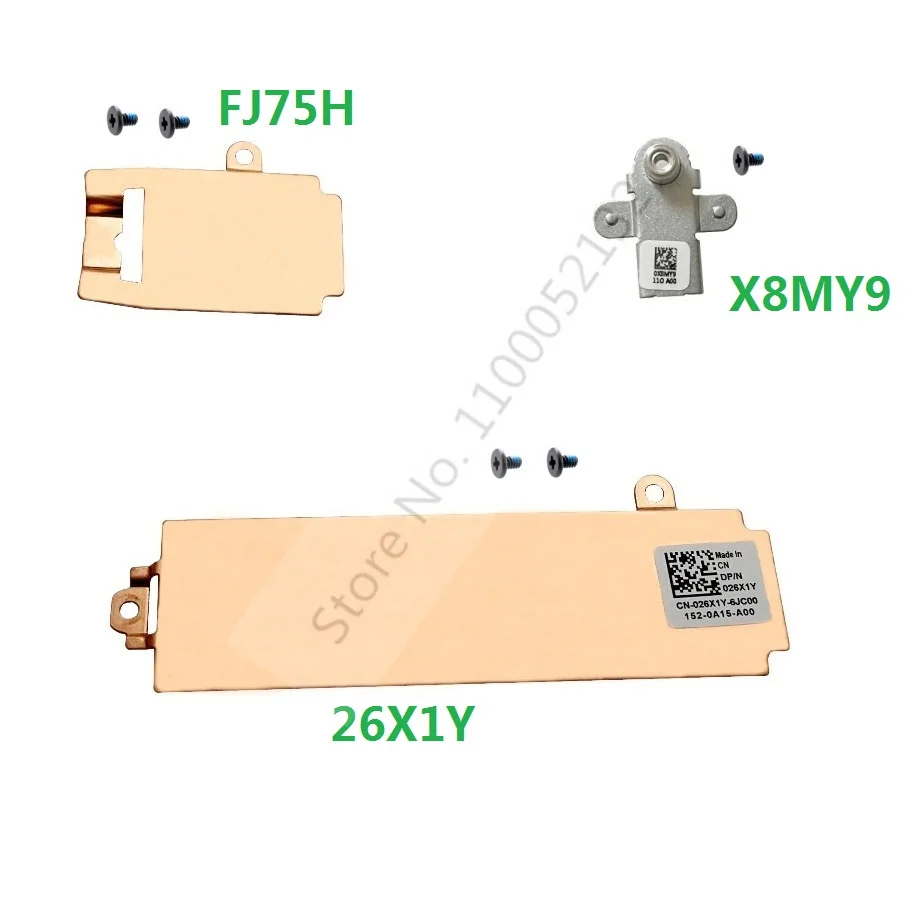 PXNWV X8MY9 0X8MY9 FJ75H 26X1Y 026X1Y para Dell G15 5510 5511 5515 ordenadores portátiles M.2 NVME 2230 2280 SSD soporte tarjeta de almacenamiento disipador térmico