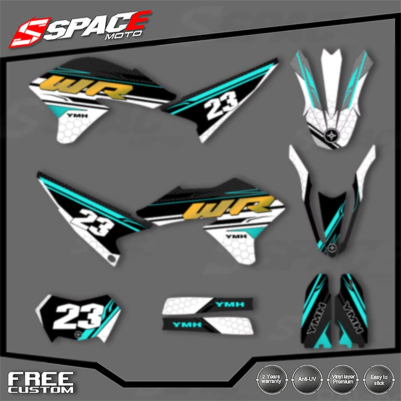

SPACE Custom Motorcycle Graphics Background Decal for YAMAHA WR250R 2008 2009 2010 2011 2012 2013-2020 Decals Stickers Kits 004