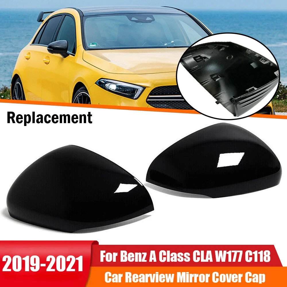 

Для Mercedes Benz A Class CLA W177 C118 2019-2021 LHD ABS Замена автомобиля Боковое зеркало заднего вида Крышка внешней двери Накладка на корпус