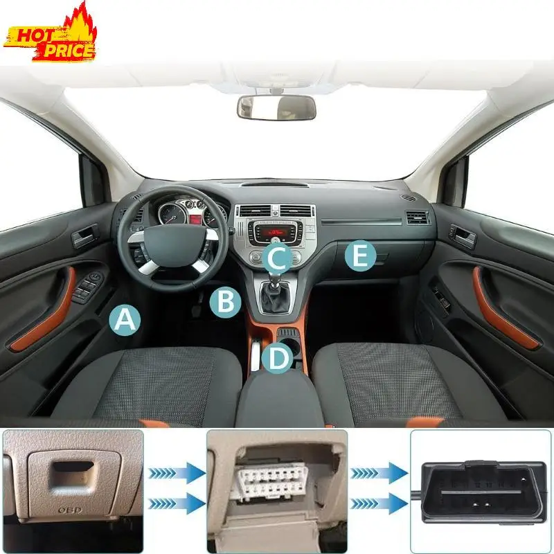 

Надежный кабель камеры приборной панели OBD со встроенными модулями преобразования и функциональности парковки с 12 В в 24 В