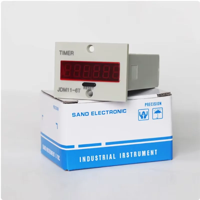 Industrial timer, timer, 220V 24V 12V, power on meter, time electronic digital display device, working timer, long duration