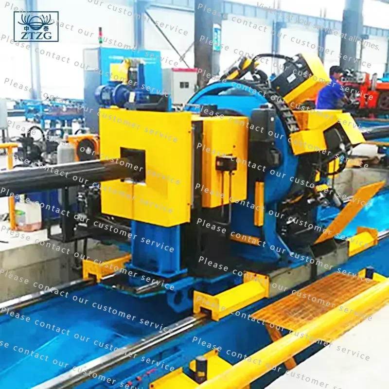 Automatic High Speed Pipe Cutting Line Flying Cut Off Cold Saw Cut to Length Machine Steel Pipe Hot Saw