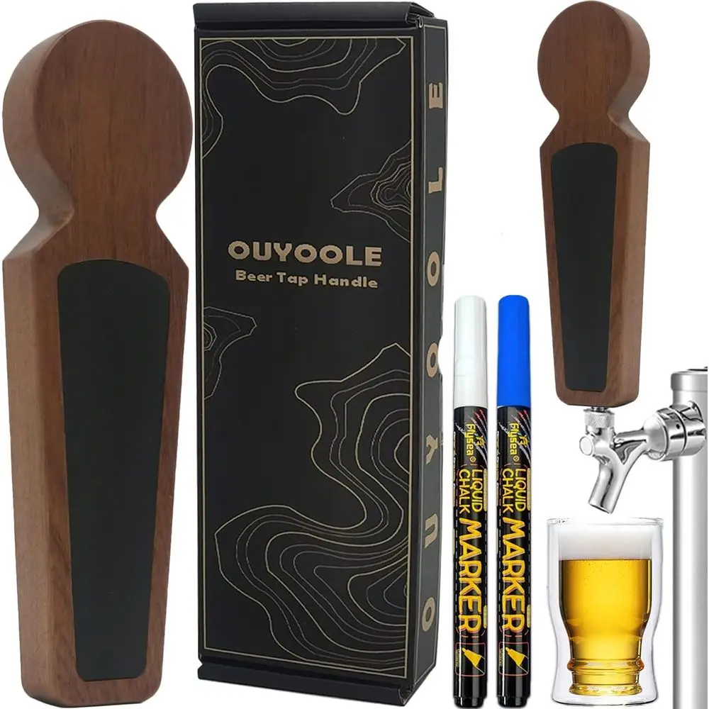 Durable Tap Handles, 2-Piece Pen Style, Keg Tap with Gift Wrap, Ideal for Homebrewing and Bar Setups
