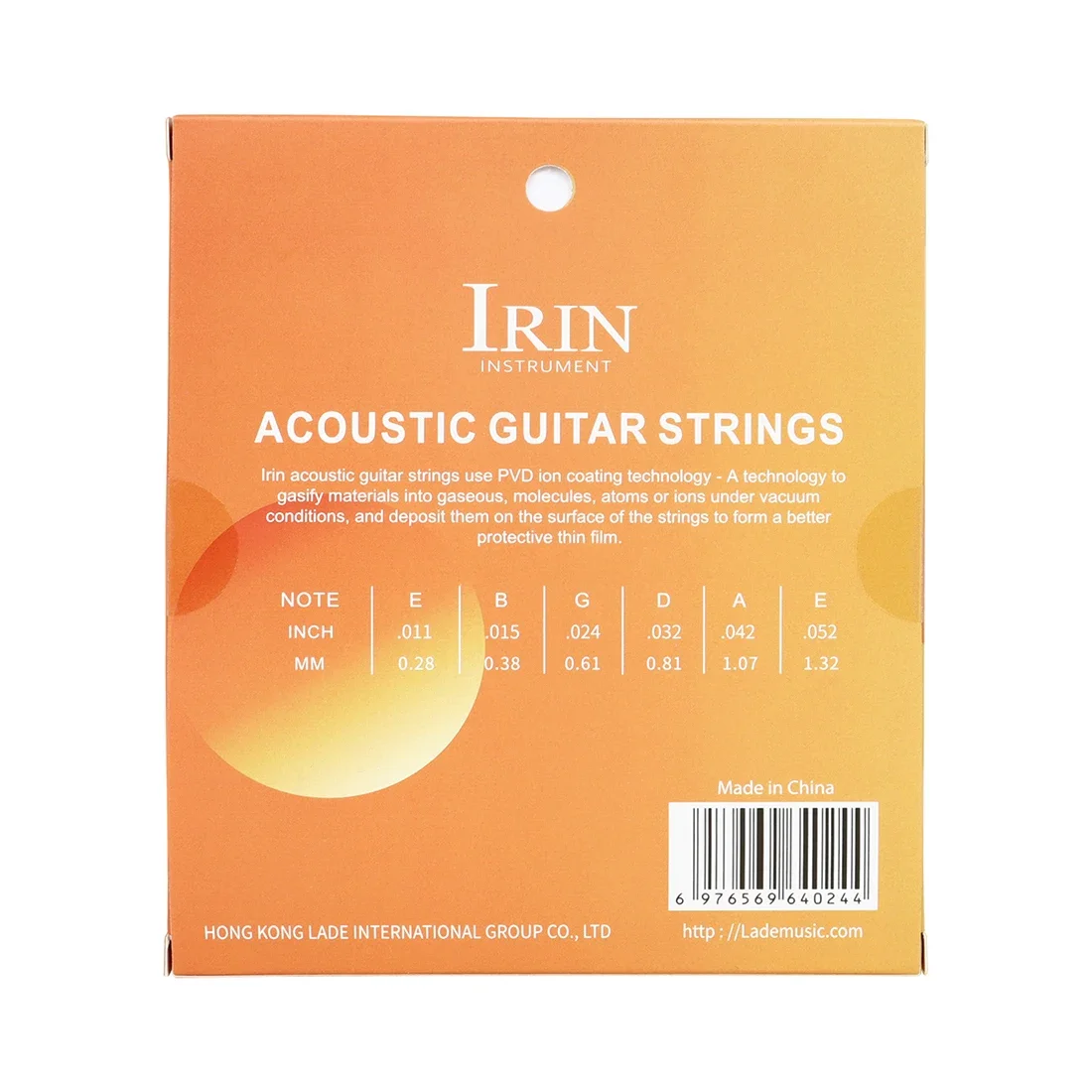 IRIN Acoustic Guitar Strings Hexagonal Steel Core Phosphor Copper Acoustic Guitar Folk Guitar String Parts & Accessories A331