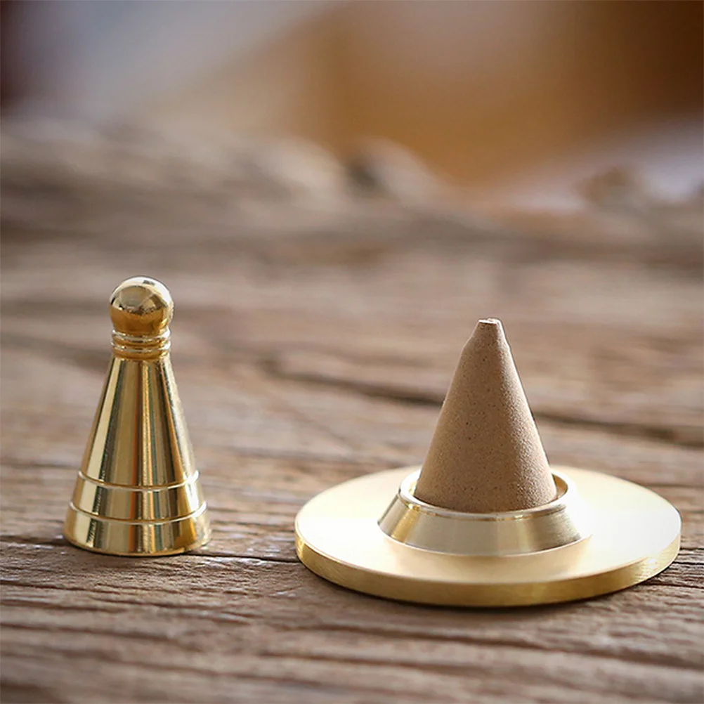 4 Pcs Brass Tower Incense Mold Making Tools Household Taxiang Cone Forming Accessory Tea Room Decor DIY Copper