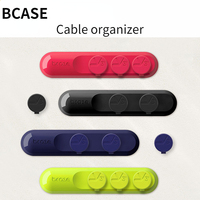 BCASE TUP Magnetic Absorption Cable Clip Four Colors High Compatibility Practical Magnetic Base Usb Data Line Storage Suitable