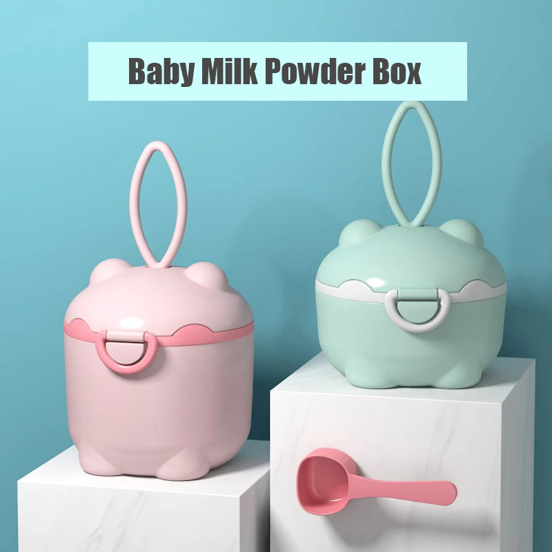 New Baby Milk Powder Portable Cute Pig Food Storage Box Essential Cereal Infant Milk Powder Box Toddle Snacks Container