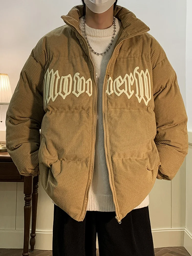 

Американская утепленная хлопковая куртка в стиле хип-хоп для мужчин, зимняя верхняя одежда в стиле High Street, японская демисезонная куртка