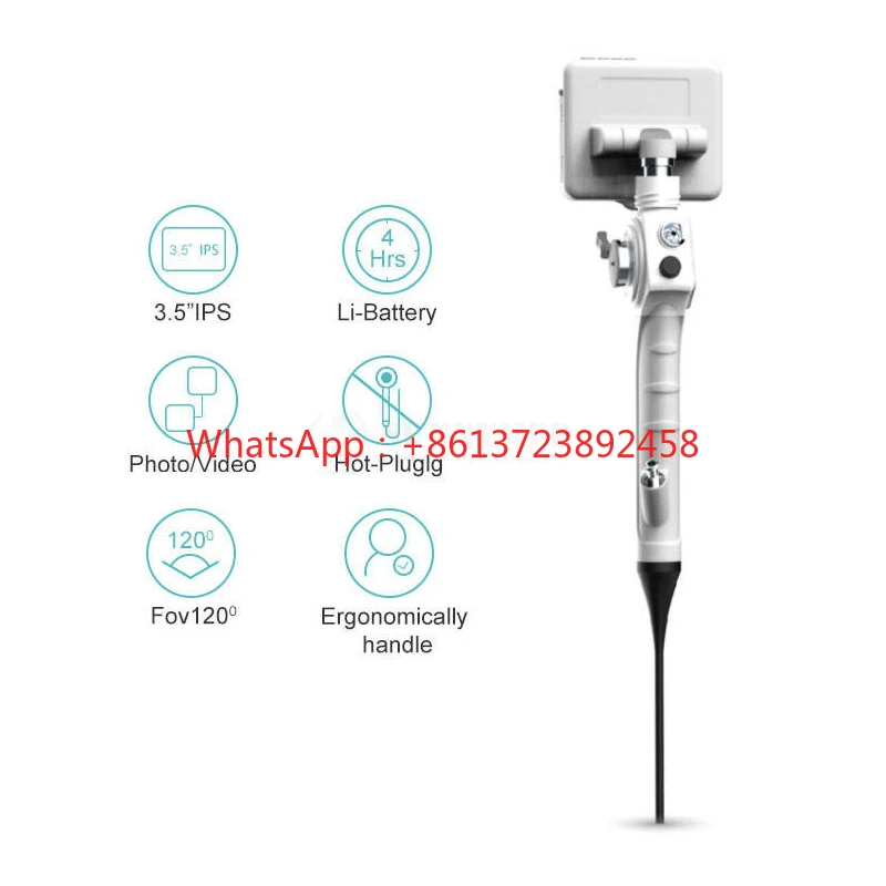 SY-P029-3 medical endoscope 2.8mm/3.8/4.8mm Urethrascope Laryngoscope Bronchoscopy Ent Video Flexible Endoscope