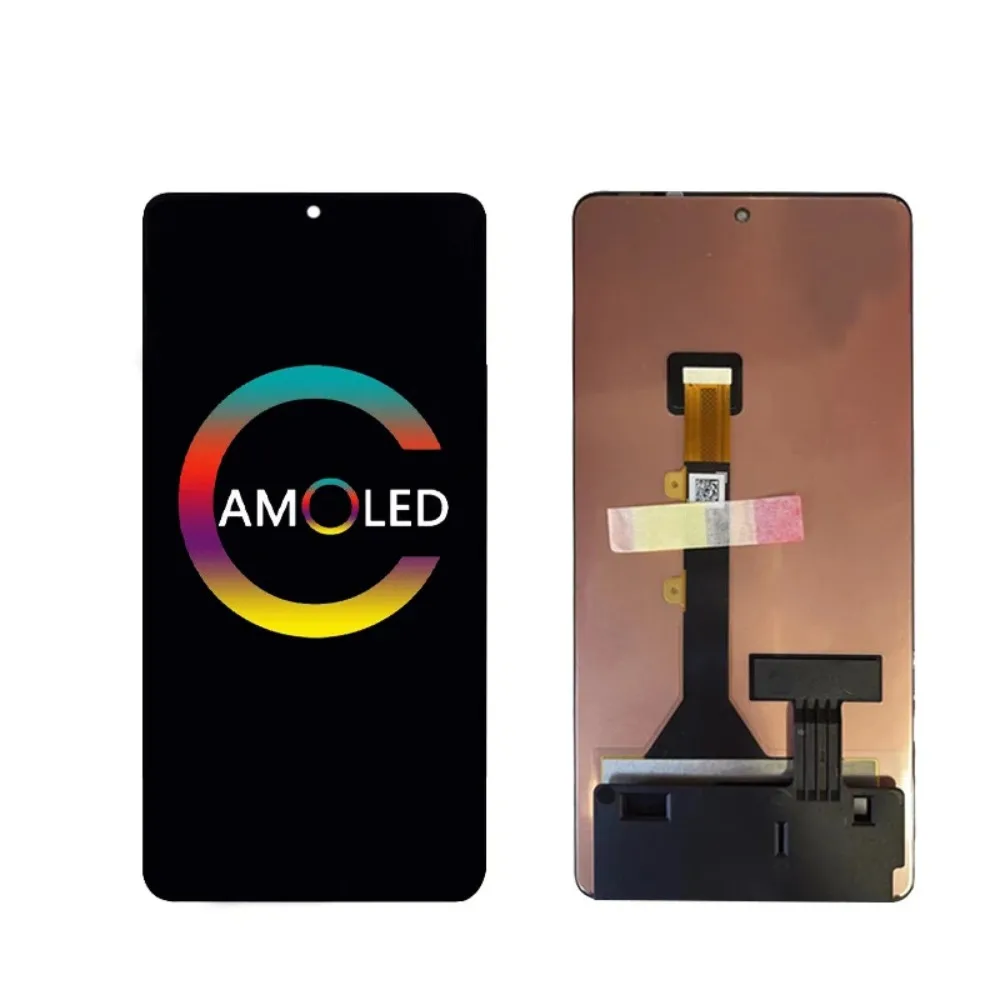 For Tecno Camon 20 Pro 5G CK8n AMOLED Display Touch Screen Digitizer Assembly With Frame