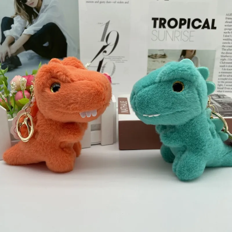 New Jurassic Park Dinosaur Plush Doll Keychain hight quality bag accessories creative doll cool fashione decorate couple gift