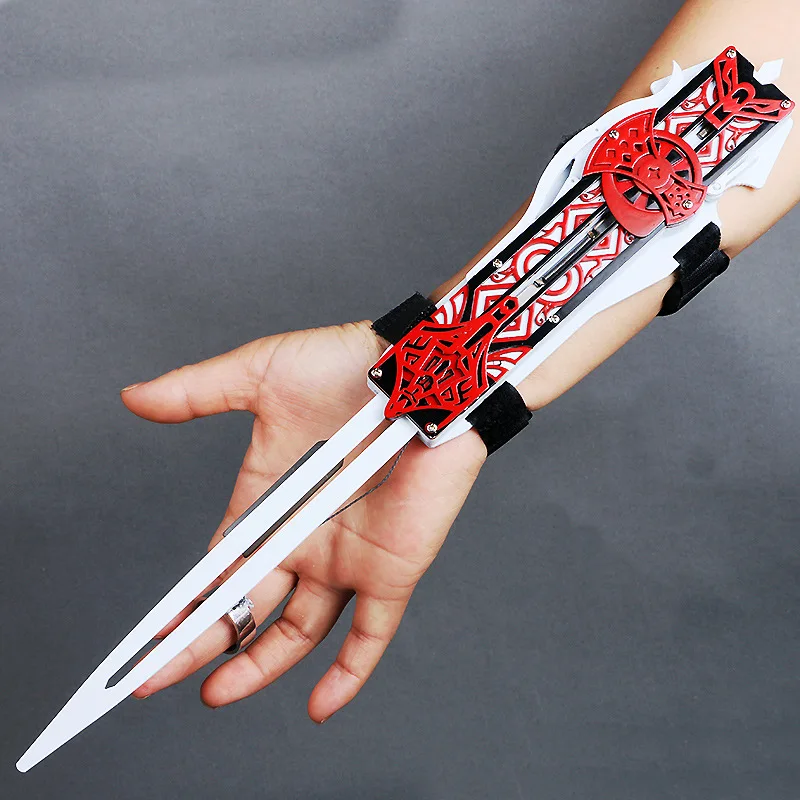 PVC Hidden Sword Adult Bullet Blade Hidden Sword Action Figure Hidden Sword Weapon Hidden Sword Can Eject Kids Toy Gift