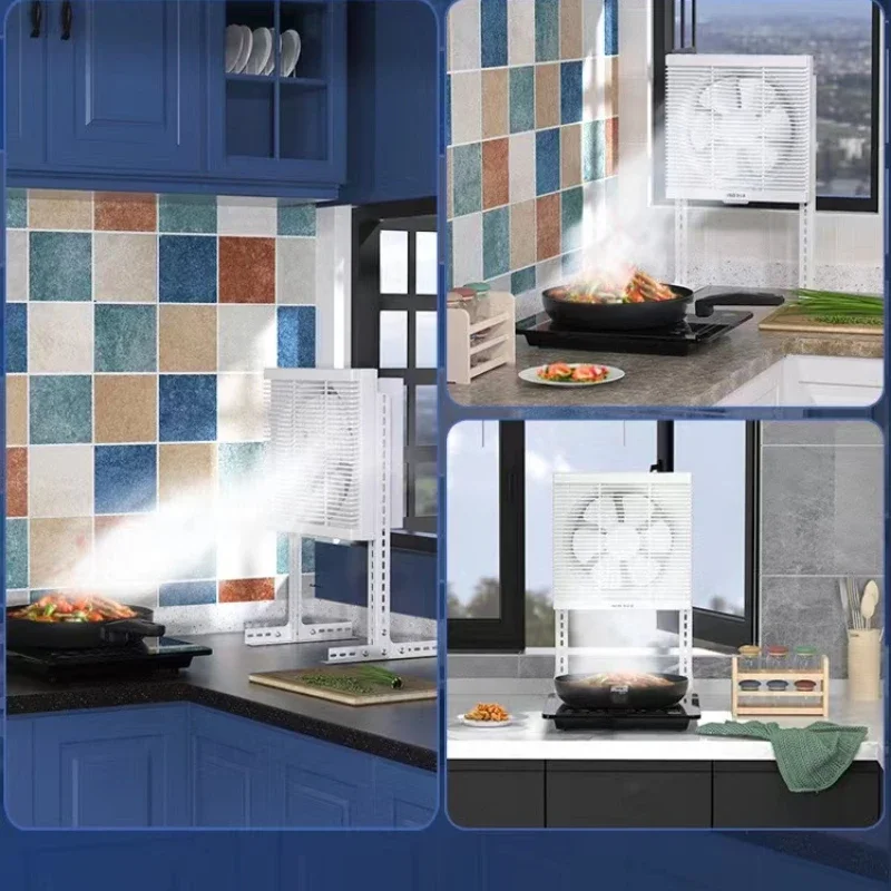 Вытяжной вентилятор для дома и кухни, портативный вертикальный прочный вытяжной вентилятор для барбекю, Бесплатная установка