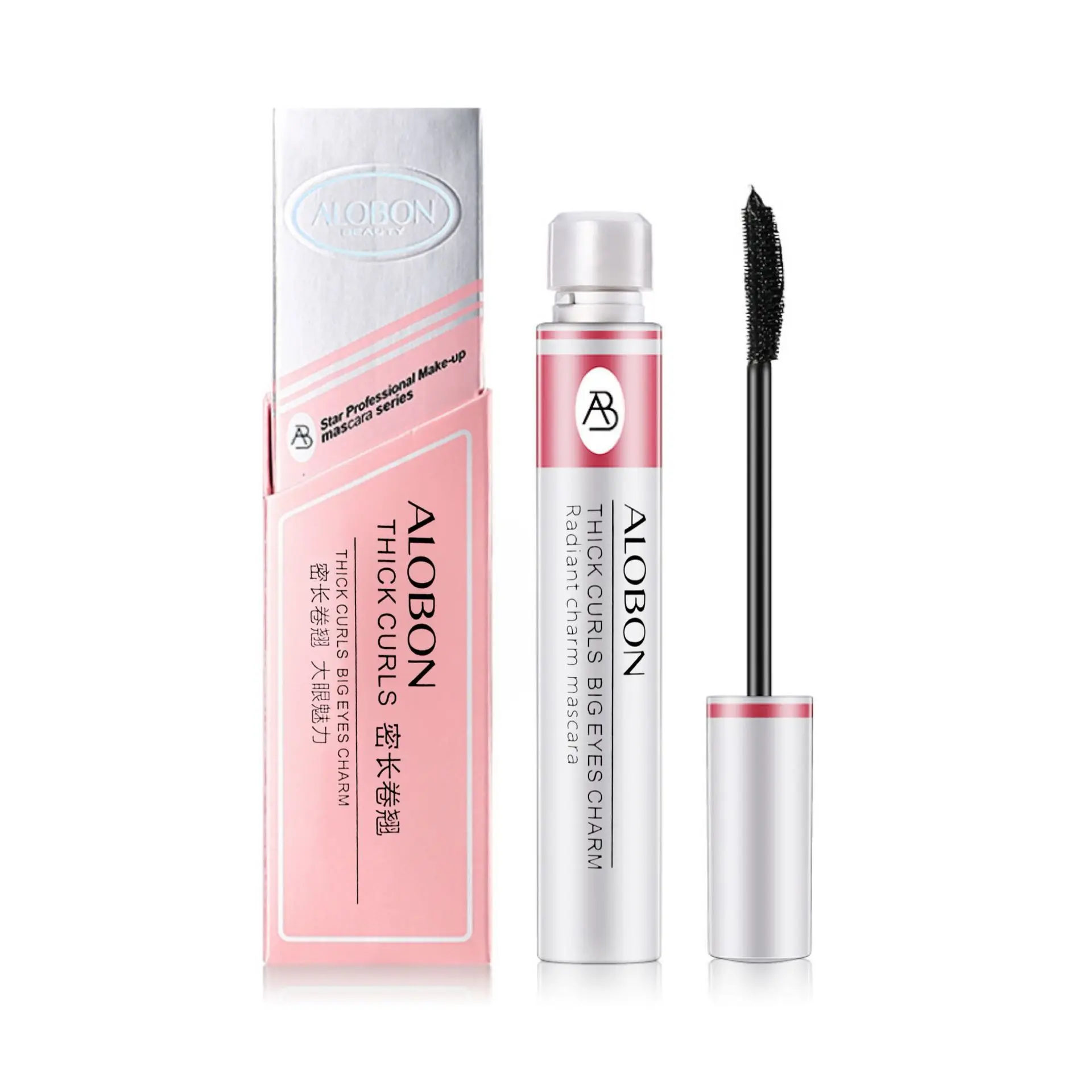 Silk Fiber Matte Mascara Makeup Ultra-Fine Brush Lengthens Mascara for Eyelash Extension Black Lengthening Eye Lashes Cosmetic