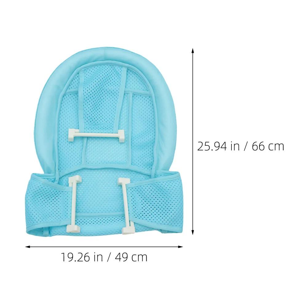 2 قطعة حمام الطفل دعم عدم الانزلاق شبكة قابل للتعديل وسادة مريحة الوليد طفل حوض الاستحمام سلامة الطفل حمام وسادة طفل حوض مقعد #2